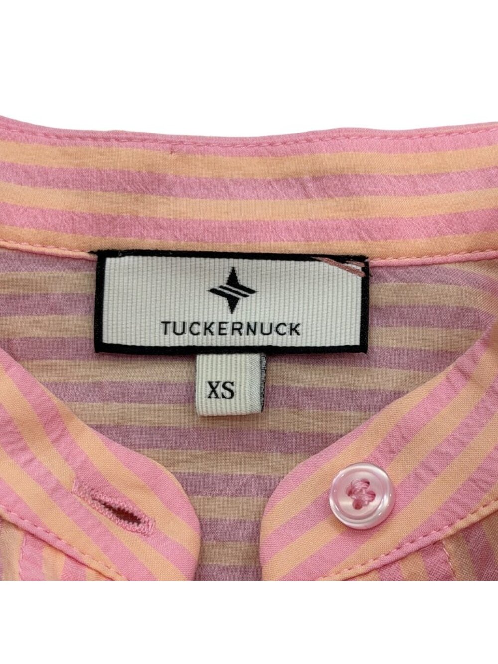 Tuckernuck Womens Size XS Pink Peach Juliette Button Down Blouse - Picture 4 of 8